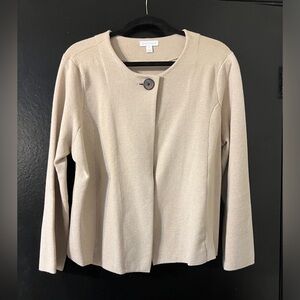Charter Club Beige Knit Jacket